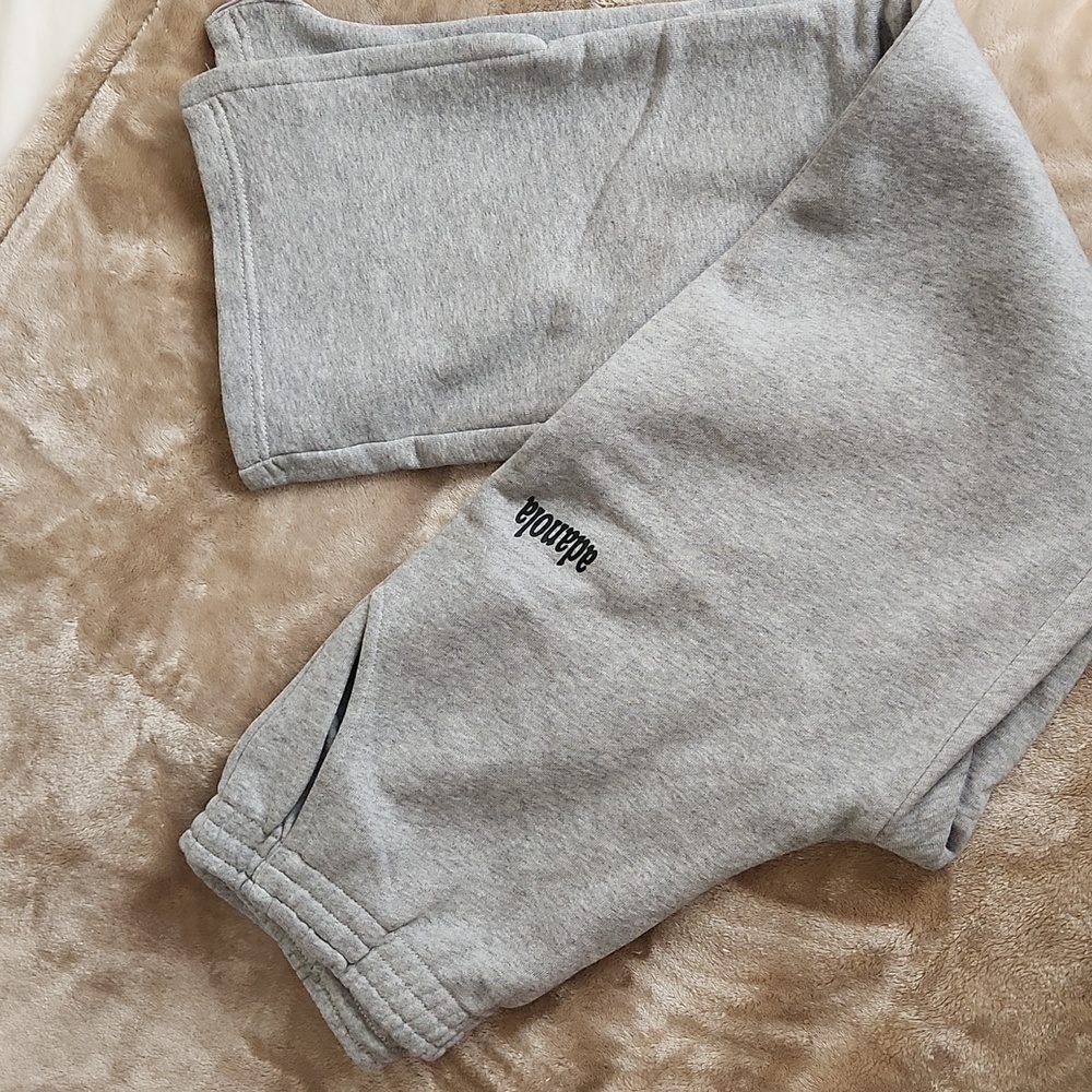 Adanola Straight Leg Sweatpants Heather Grey